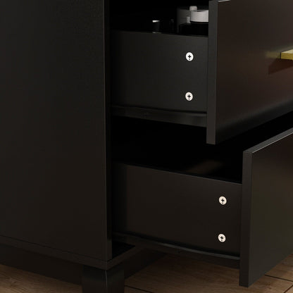 Cassettiera Timechee a 6 cassetti, 47,2'' di larghezza, gambe in legno massello, laccata