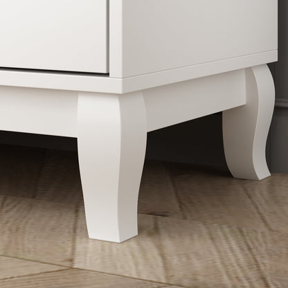 Cassettiera Timechee a 6 cassetti, 47,2'' di larghezza, gambe in legno massello, laccata