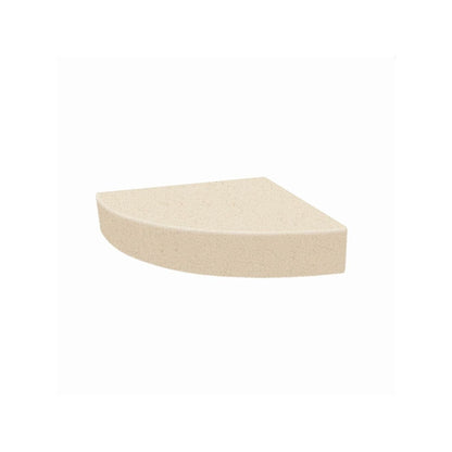 Sedile angolare per doccia Transolid Studio da 14 pollici x 14 pollici in superficie solida, montaggio a parete - 14,5 x 14,25 x 3