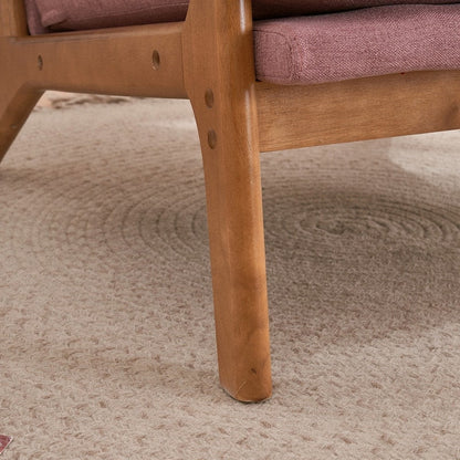 Poltrona imbottita moderna di metà secolo