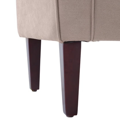 Panca contenitore imbottita, panca con braccioli, panca d'ingresso con piano ribaltabile trapuntato, 50,4 pollici