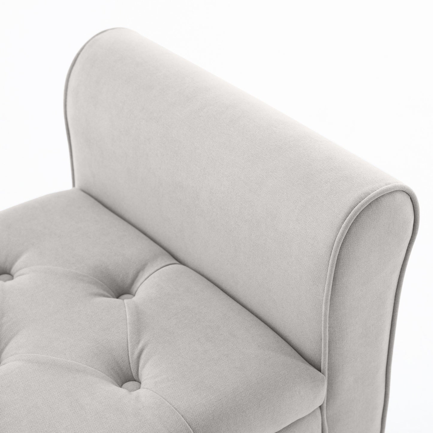 Panca contenitore imbottita, panca con braccioli, panca d'ingresso con piano ribaltabile trapuntato, 50,4 pollici