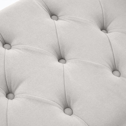 Panca contenitore imbottita, panca con braccioli, panca d'ingresso con piano ribaltabile trapuntato, 50,4 pollici