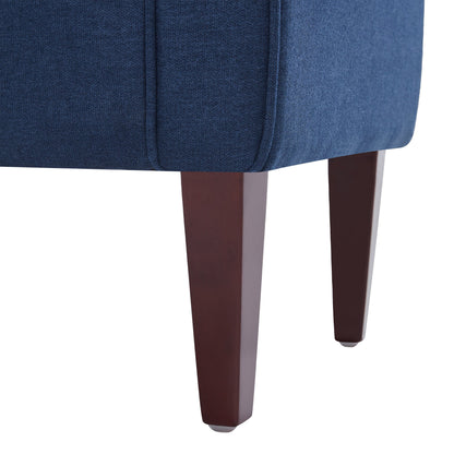 Panca contenitore imbottita, panca con braccioli, panca d'ingresso con piano ribaltabile trapuntato, 50,4 pollici