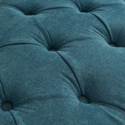 Panca contenitore imbottita, panca con braccioli, panca d'ingresso con piano ribaltabile trapuntato, 50,4 pollici