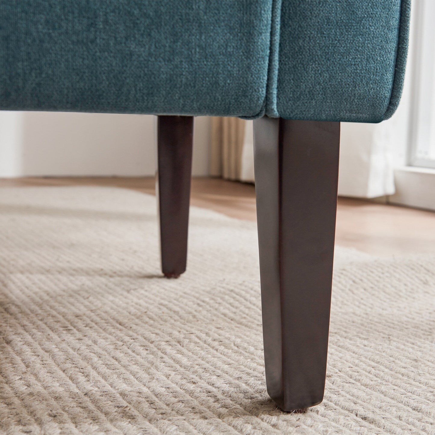 Panca contenitore imbottita, panca con braccioli, panca d'ingresso con piano ribaltabile trapuntato, 50,4 pollici