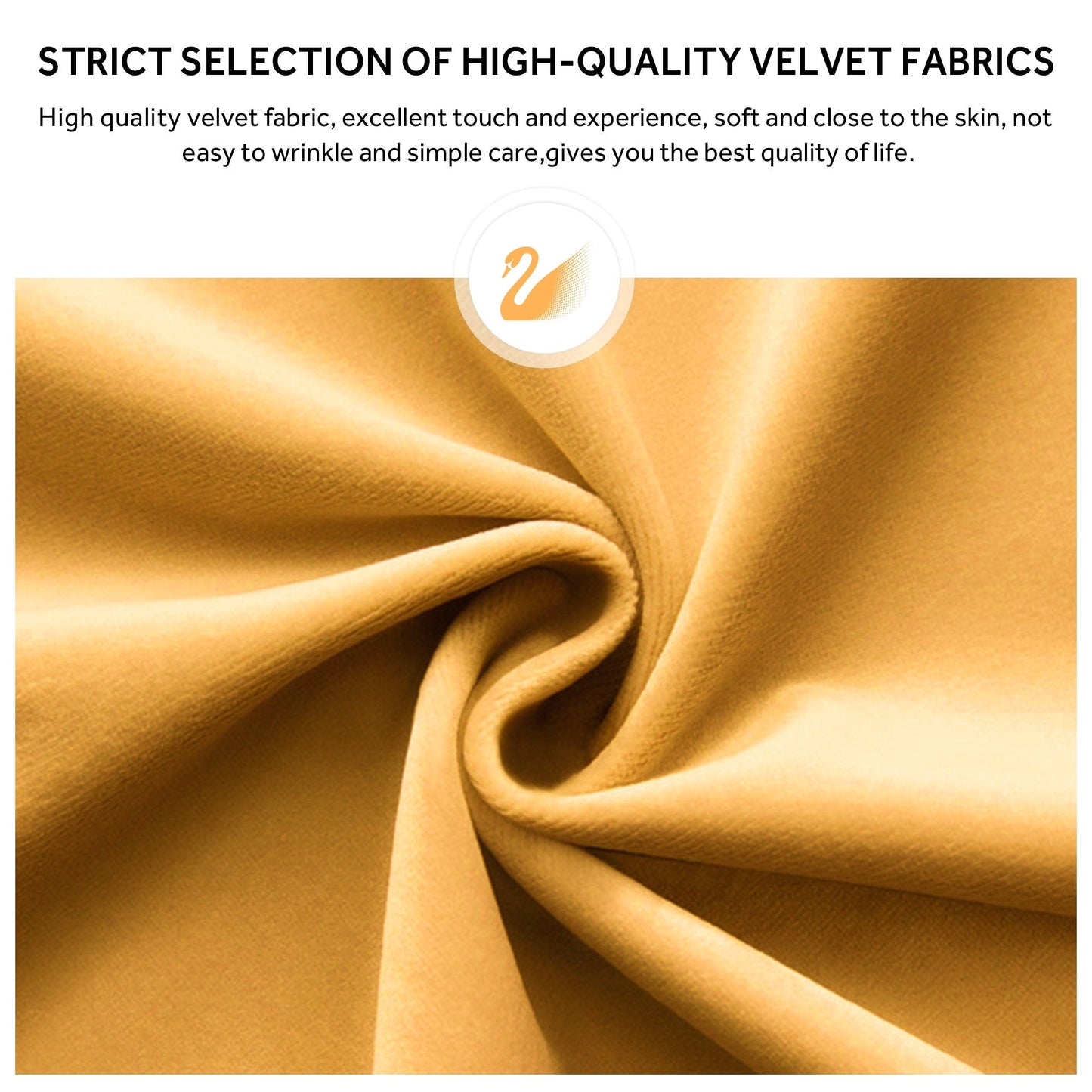 Sedia da pranzo imbottita in velluto trapuntato con gambe in legno massello, set da 6