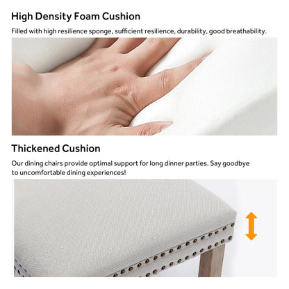 Sedia da pranzo imbottita in velluto trapuntato con gambe in legno massello, set da 6