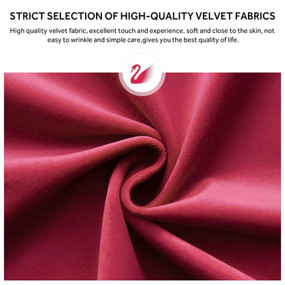 Sedia da pranzo imbottita in velluto trapuntato con gambe in legno massello, set da 6