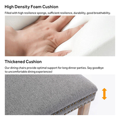 Sedia da pranzo imbottita in velluto trapuntato con gambe in legno massello, set da 6