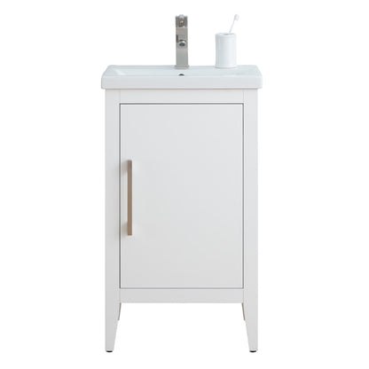 Mobiletto per lavabo da bagno Vanity Art 20 o 24 o 30 con piano in ceramica