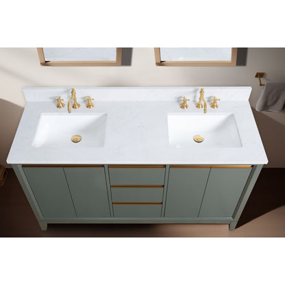 Mobile bagno Vanity Art con lavabo in ceramica e piano in marmo ingegnerizzato