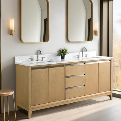 Mobile bagno Vanity Art con lavabo in ceramica e piano in marmo ingegnerizzato