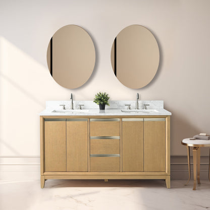 Mobile bagno Vanity Art con lavabo in ceramica e piano in marmo ingegnerizzato