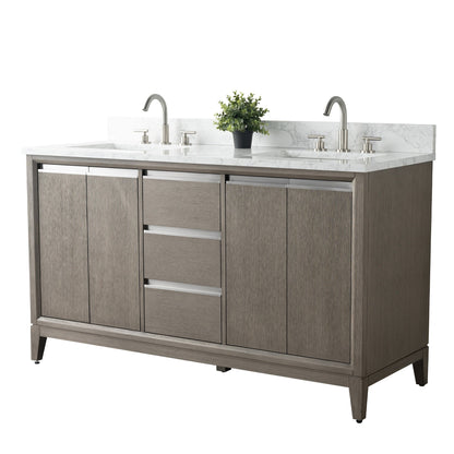 Mobile bagno Vanity Art con lavabo in ceramica e piano in marmo ingegnerizzato