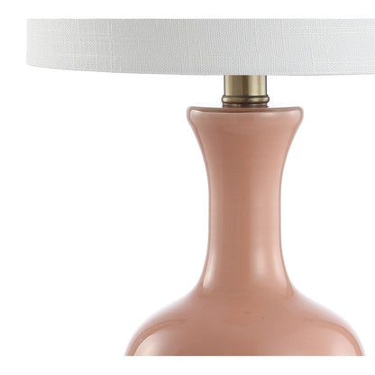 Lampada da tavolo a LED in vetro/metallo Vermont 22, bianca (set da 2) di JONATHAN Y