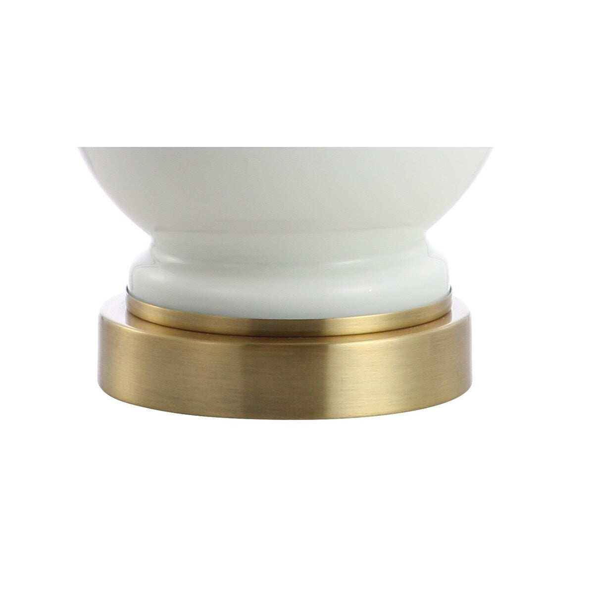 Lampada da tavolo a LED in vetro/metallo Vermont 22, bianca (set da 2) di JONATHAN Y