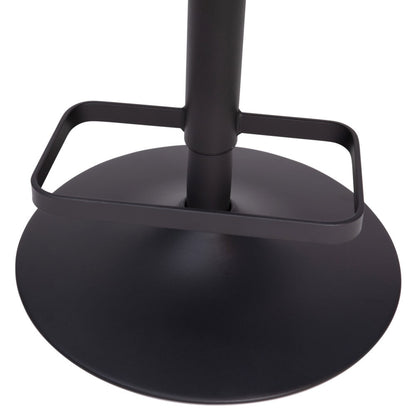 Sgabello da bar moderno imbottito regolabile in altezza con schienale arrotondato