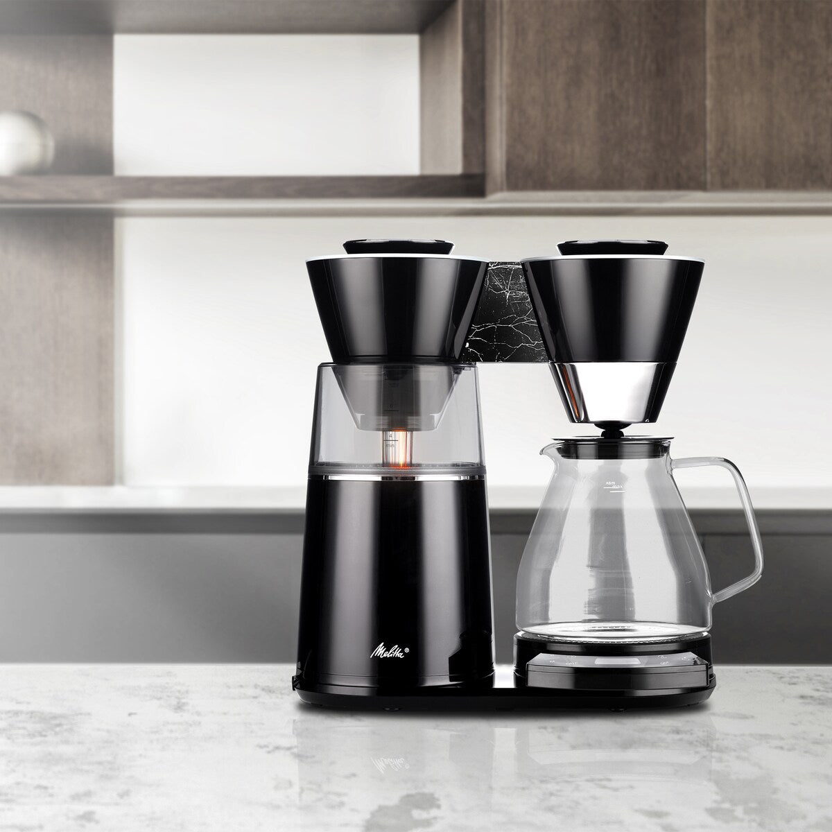 Macchina per caffè americano Vision Luxe da 12 tazze con cruscotto girevole