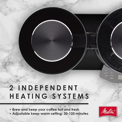 Macchina per caffè americano Vision Luxe da 12 tazze con cruscotto girevole