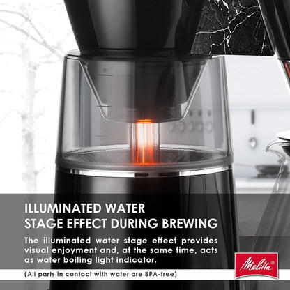 Macchina per caffè americano Vision Luxe da 12 tazze con cruscotto girevole