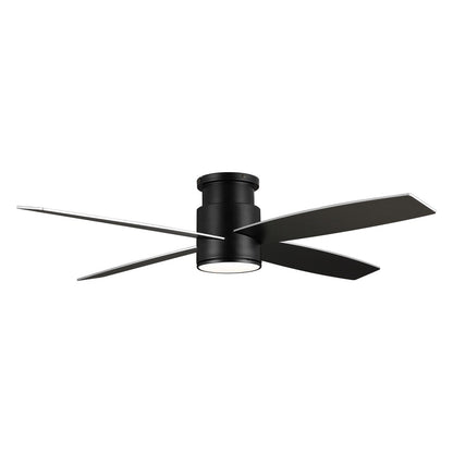 Ventilatore da soffitto a filo WINGBO da 44/52 pollici con luci e telecomando, 4 pale reversibili