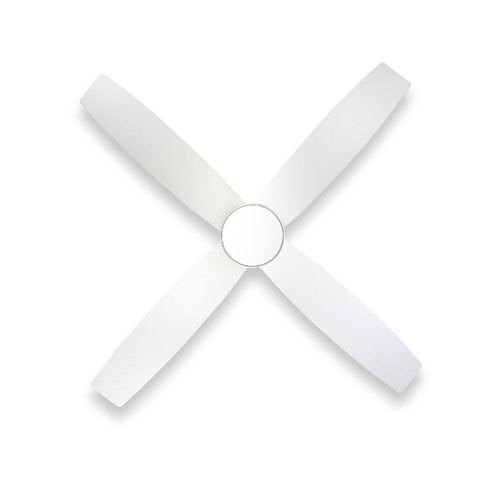 Ventilatore da soffitto a filo WINGBO da 44/52 pollici con luci e telecomando, 4 pale reversibili