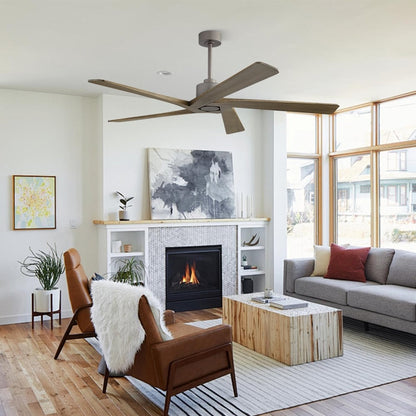 Ventilatore da soffitto per interni con motore CC WINGBO da 54 pollici senza luci - N/D