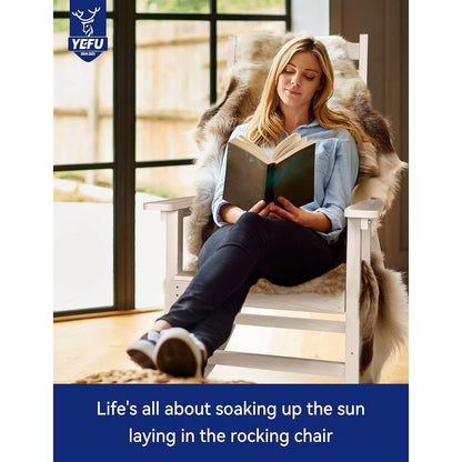 Sedia a dondolo da esterno WINSOON per tutte le stagioni, set da 2