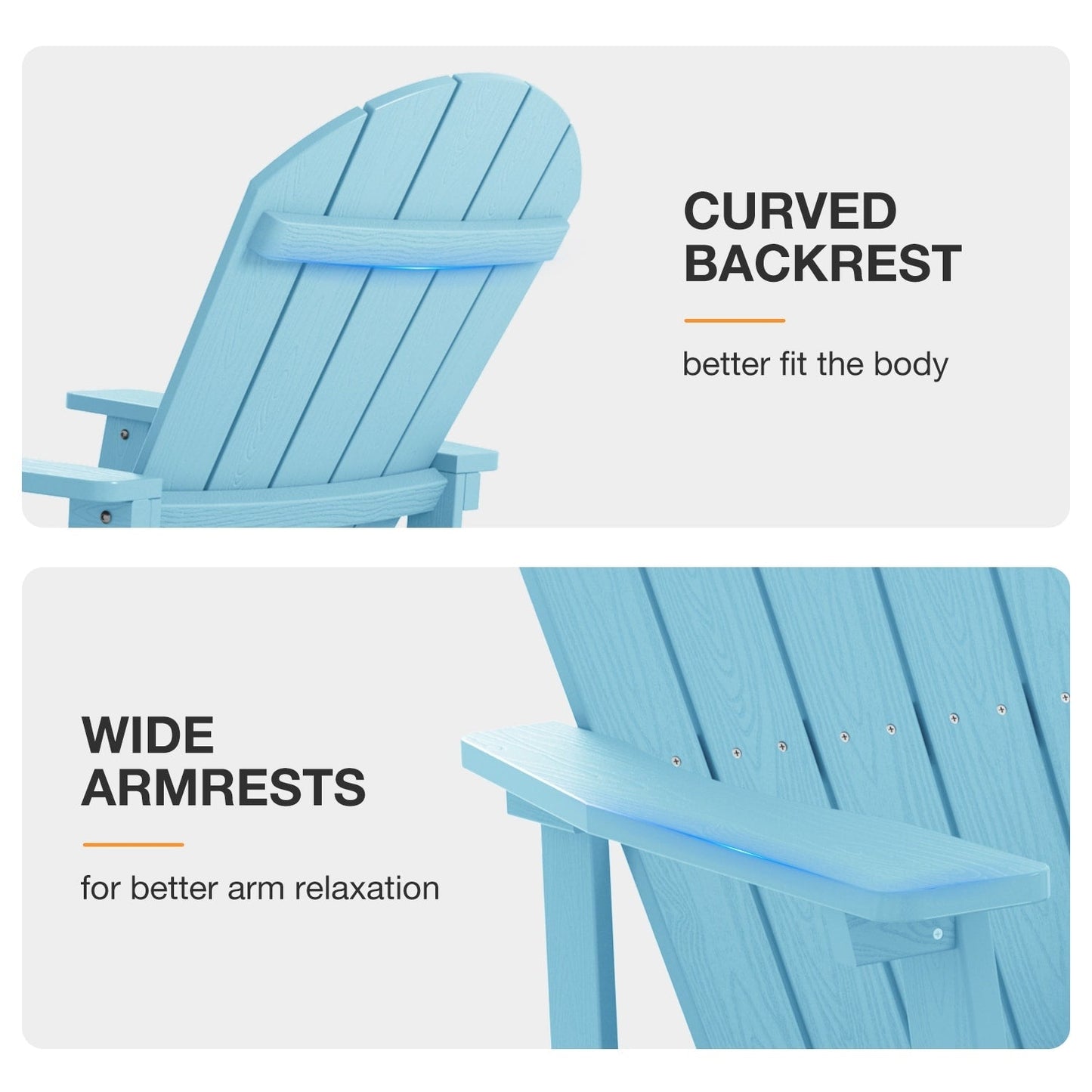 Sedia a dondolo da esterno WINSOON per tutte le stagioni, set da 2