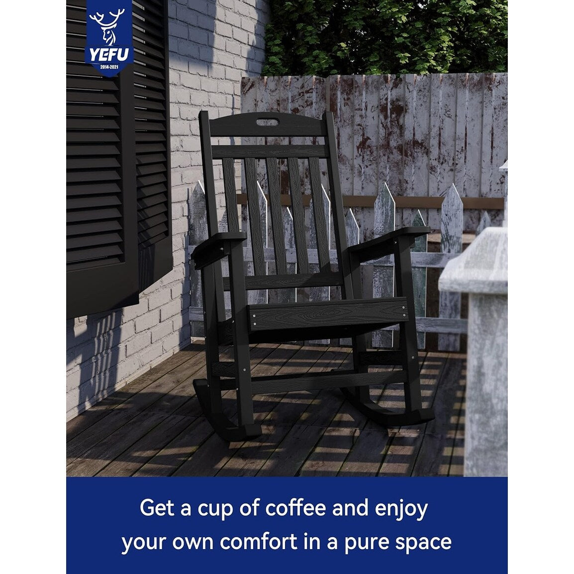 Sedia a dondolo da esterno WINSOON per tutte le stagioni, set da 2