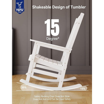 Sedia a dondolo da esterno WINSOON per tutte le stagioni, set da 2