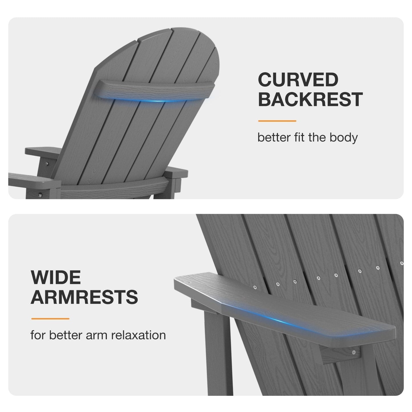 Sedia a dondolo da esterno WINSOON per tutte le stagioni, set da 2