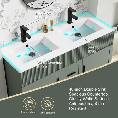 Mobile bagno Wavy Line 30/36/48 con lavabo e rubinetto