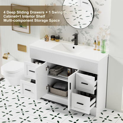 Mobile bagno Wavy Line 30/36/48 con lavabo e rubinetto