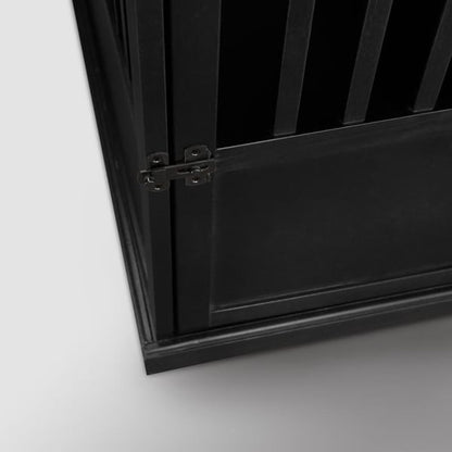 Tavolino in legno per trasportino per animali domestici con porta chiudibile a chiave