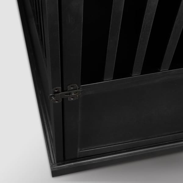 Tavolino in legno per trasportino per animali domestici con porta chiudibile a chiave