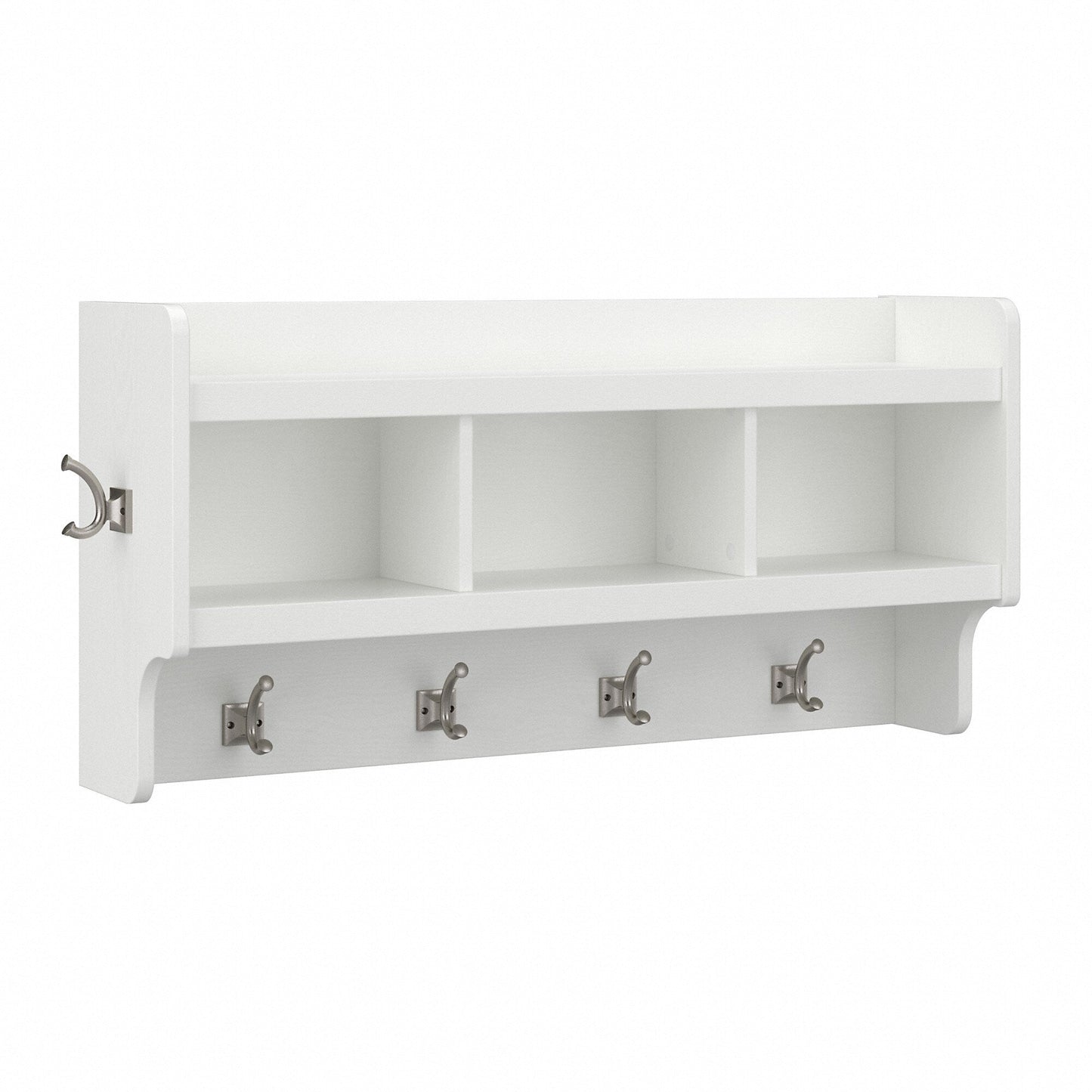 Appendiabiti da parete Woodland 40W con ripiano di Bush Furniture