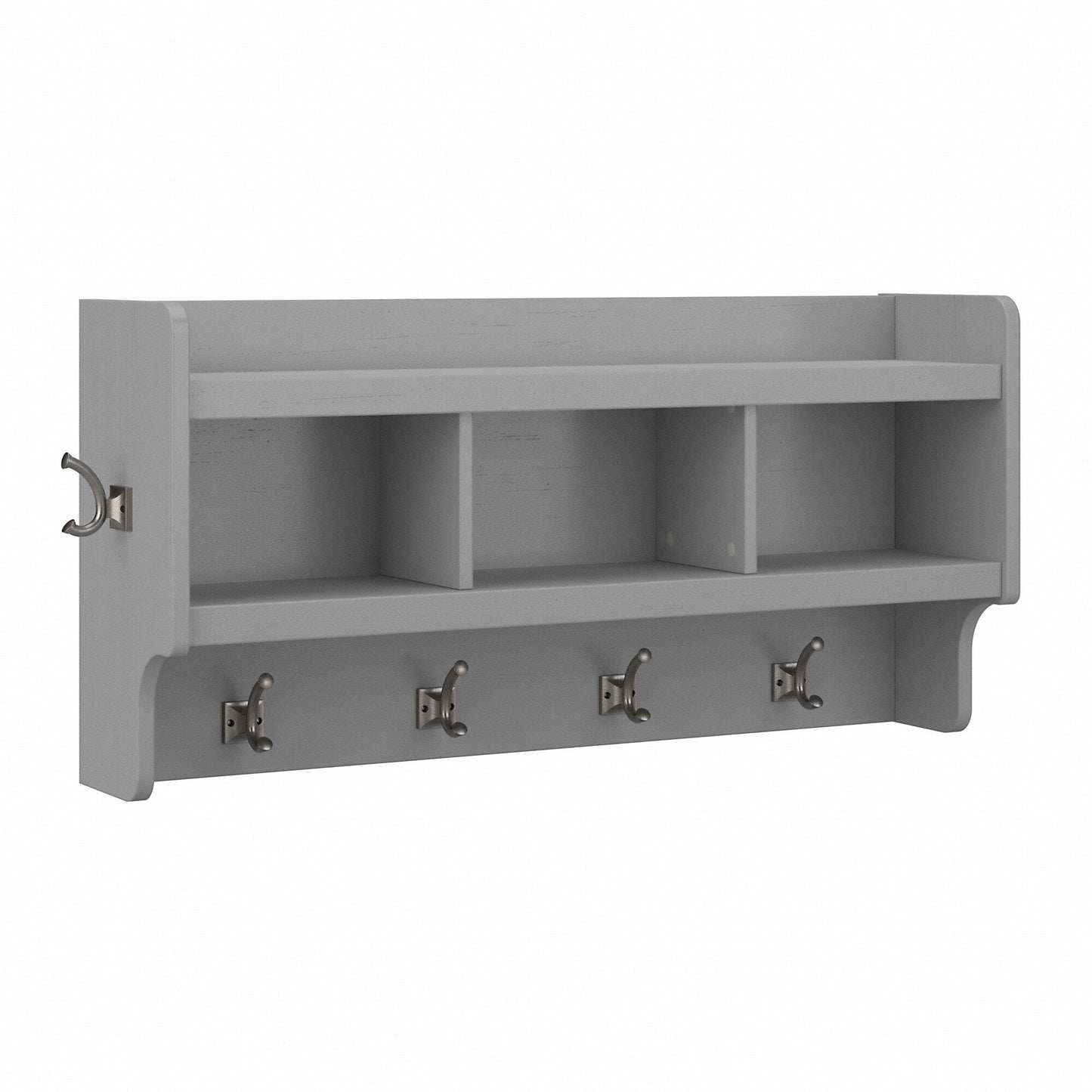 Appendiabiti da parete Woodland 40W con ripiano di Bush Furniture