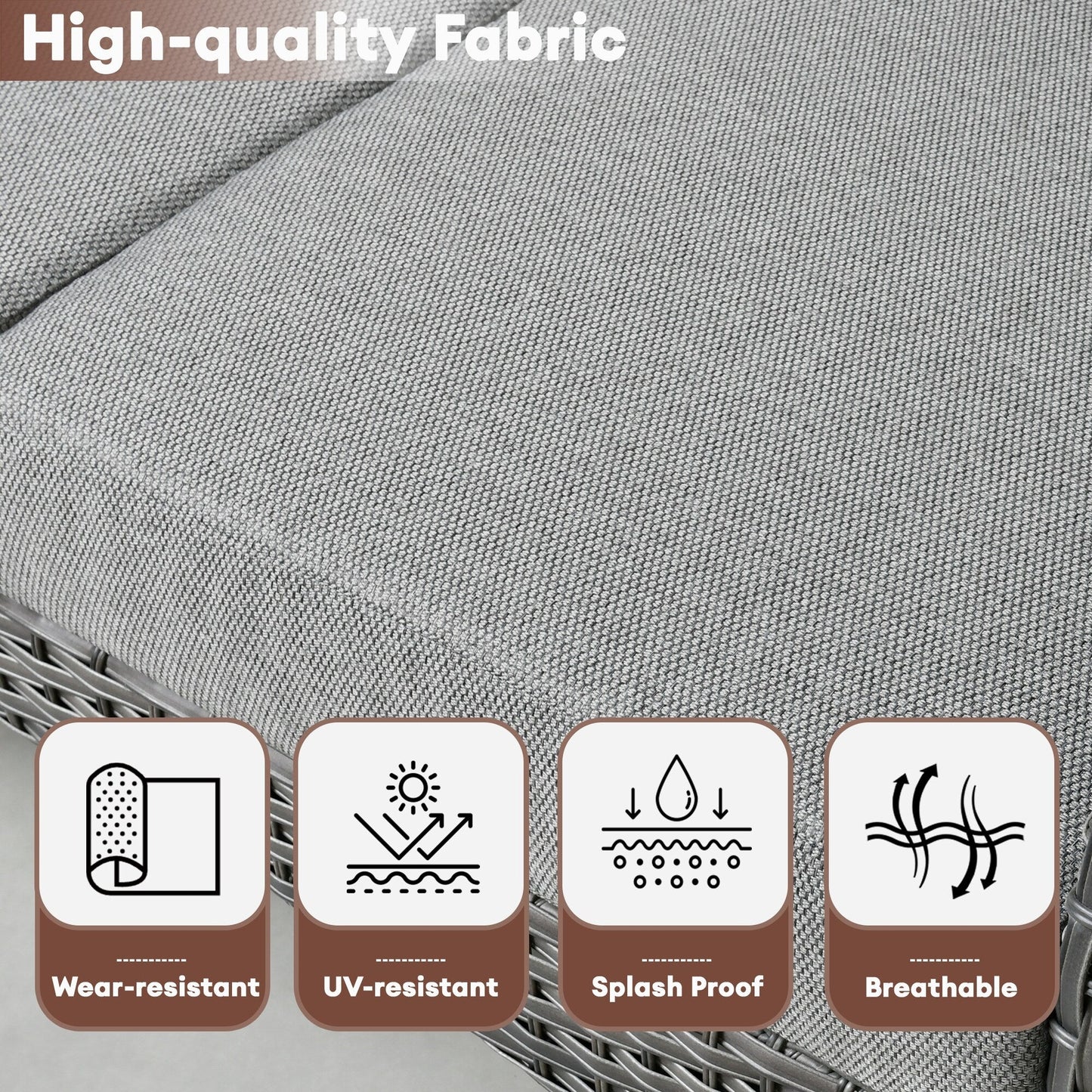 Set da conversazione per esterni XIZZI da 4 pezzi con tavolo