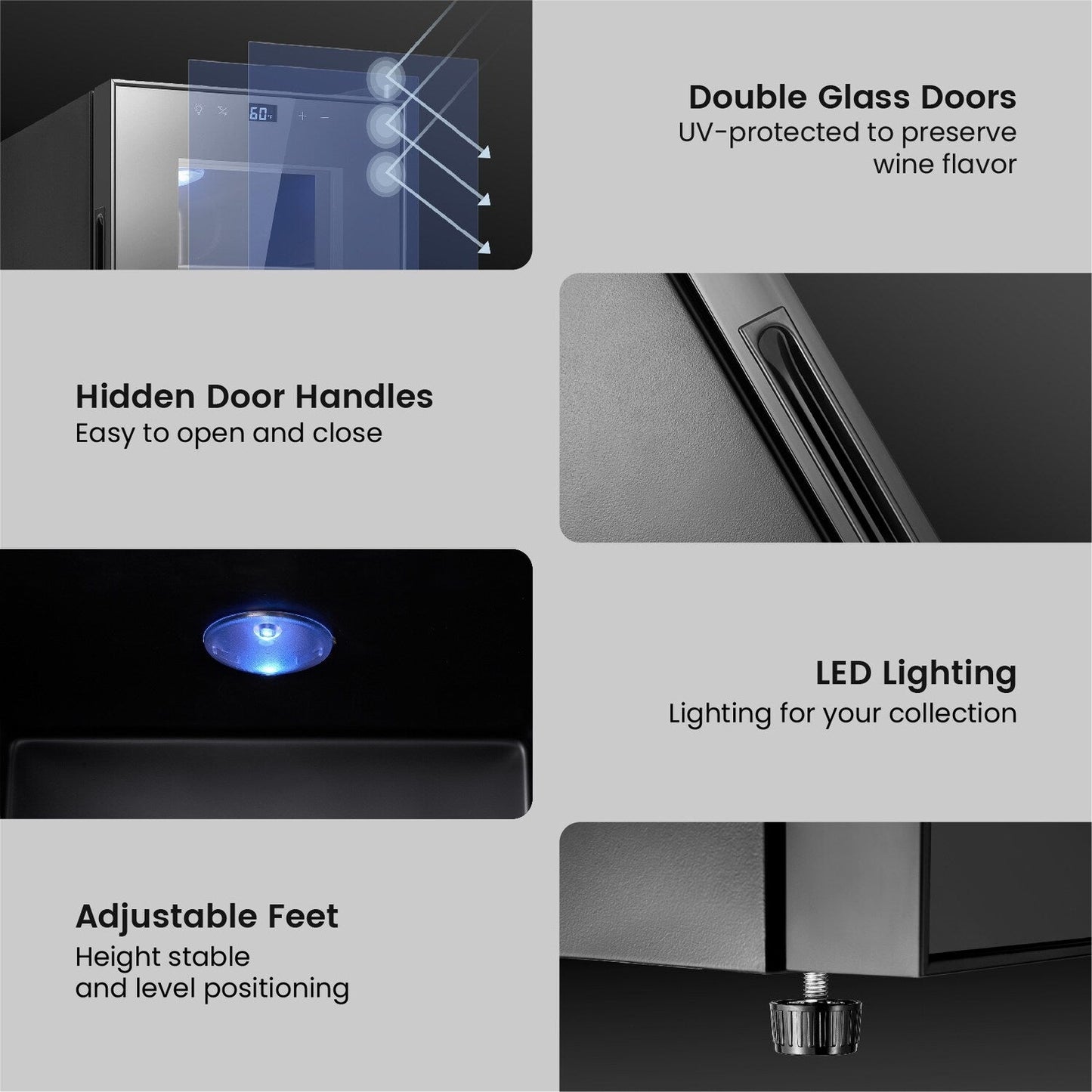 Mini frigorifero per vino Yeego da 8 bottiglie